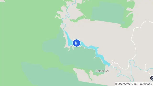 Map of Toonumbar Dam and nearby items
