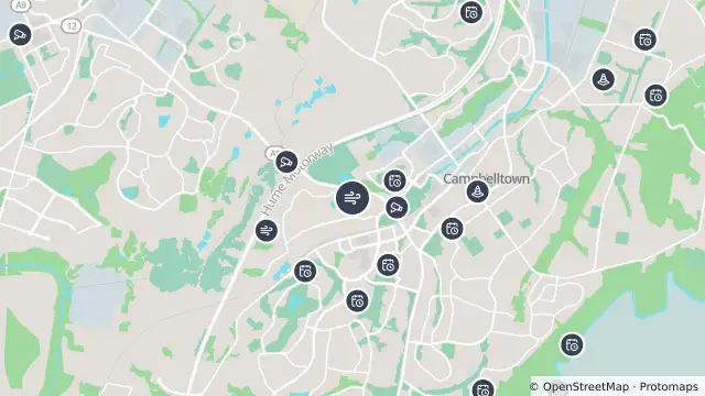 Map of Air Quality — Campbelltown West and nearby items