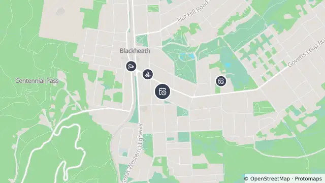 Map of Planned Power Outage — Blackheath and nearby items