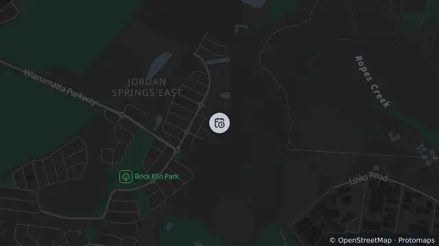 Map of Planned Power Outage — Jordan Springs and nearby items