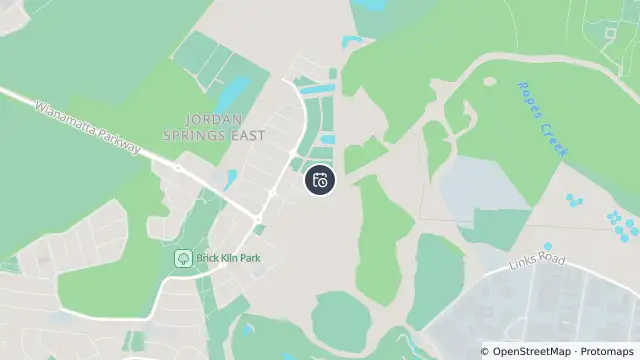 Map of Planned Power Outage — Jordan Springs and nearby items