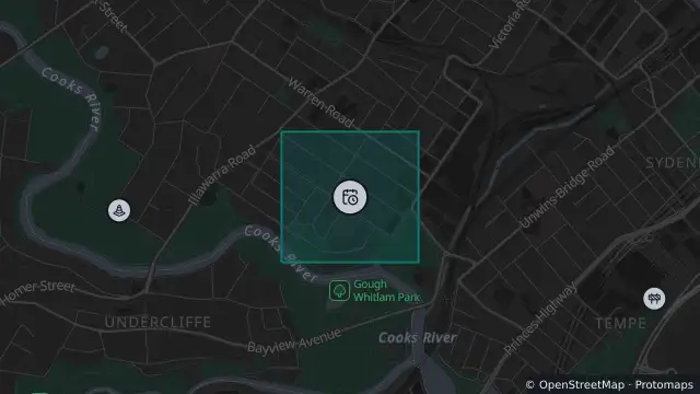Map of Planned Power Outage — Marrickville and nearby items