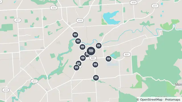 Map of Powerline Work — Lower North East Road, Paradise and nearby items