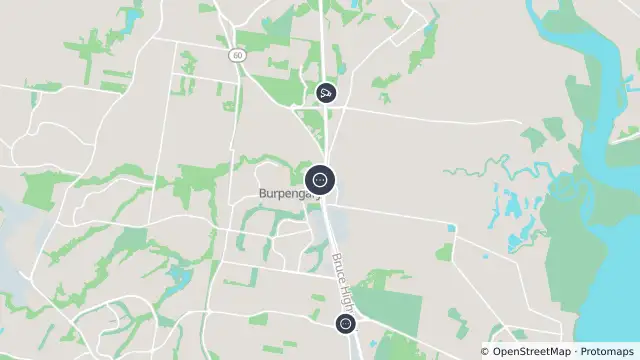Map of Burpengary - Burpengary Service Road/ Old Gympie Road At Burpengary Creek and nearby items