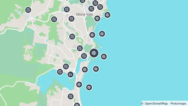 Map of Drone Surveillance Location — Turimetta Beach and nearby items