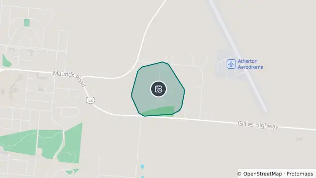 Map of Planned Power Outage — Atherton and nearby items