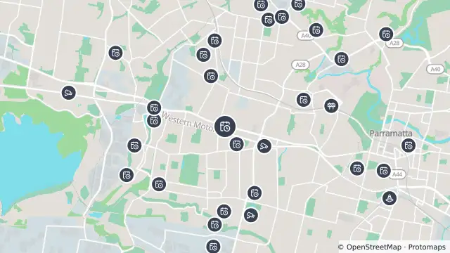 Map of Planned Power Outage — Greystanes and nearby items