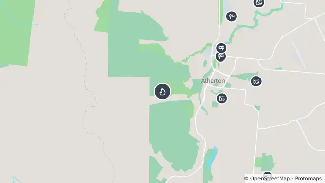 Map of Fire Permitted Burn — Atherton and nearby items