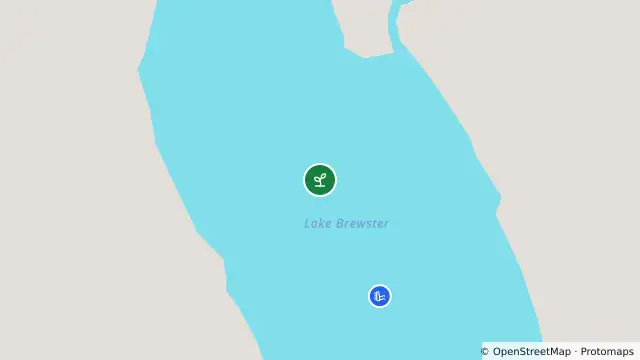 Map of Algal Status Green — Lake Brewster Regulator C and nearby items