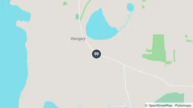 Map of Powerline Work — Flinders Highway, Wangary and nearby items