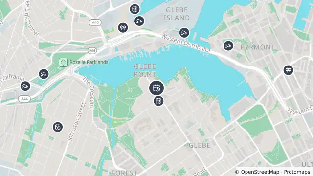 Map of Planned Power Outage — Glebe and nearby items