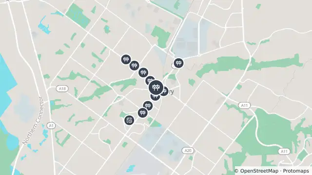 Map of Footpath Maintenance/Repairs — Waterloo Corner Road, Salisbury and nearby items