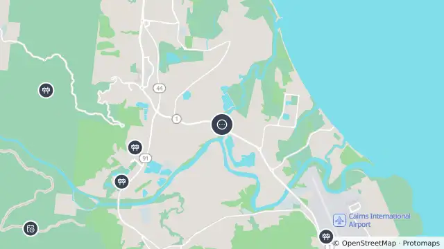 Map of Yorkeys Knob - Captain Cook Highway At Thomatis Creek and nearby items