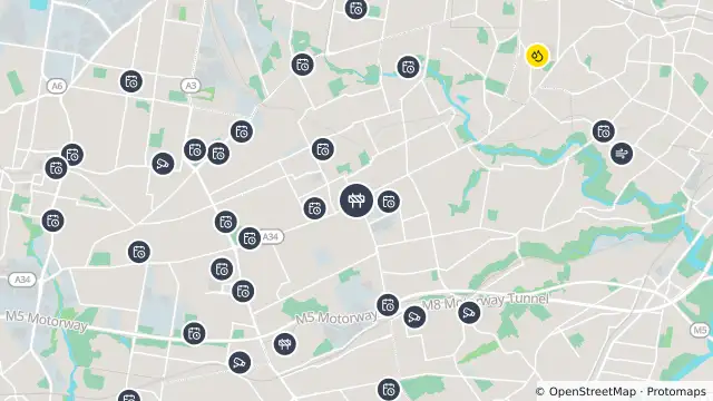 Map of Scheduled Roadwork — Canterbury Road, Belmore and nearby items
