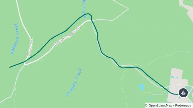 Map of Changed Traffic Conditions — Dangerboard Road, Cockwhy and nearby items