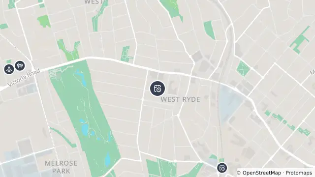 Map of Planned Power Outage — West Ryde and nearby items