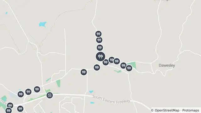 Map of Footpath Maintenance/Repairs — Woodside Road, Nairne and nearby items