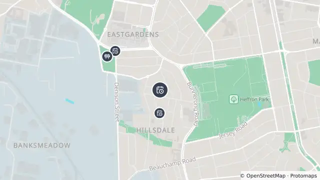 Map of Planned Power Outage — Hillsdale and nearby items