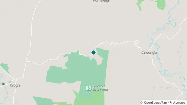 Map of Crash — Kyogle Road, Homeleigh and nearby items
