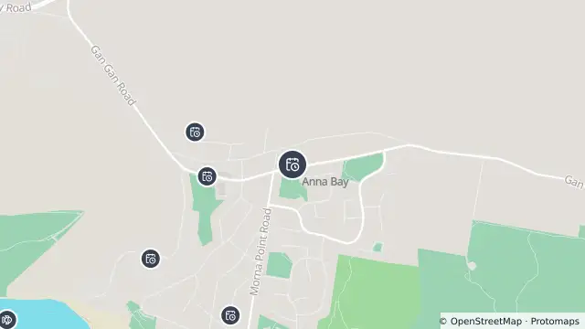 Map of Planned Power Outage — Anna Bay and nearby items