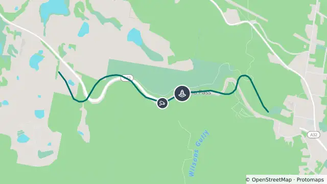 Map of Emergency Roadwork Road Damage Mount Victoria Great Western Highway At Victoria Pass and nearby items