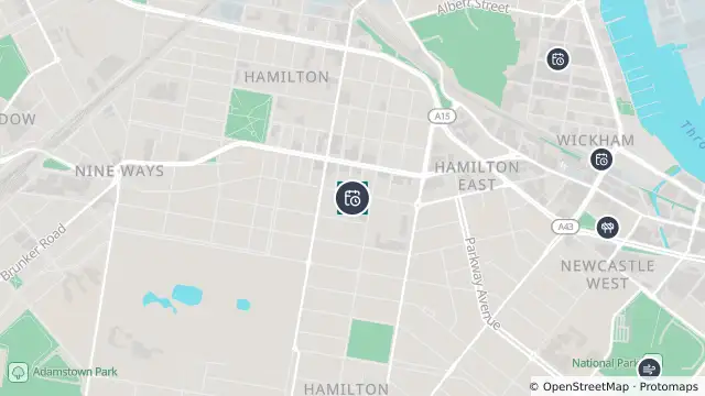 Map of Planned Power Outage — Hamilton and nearby items