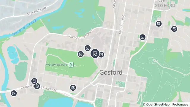 Map of Planned Power Outage — Gosford and nearby items
