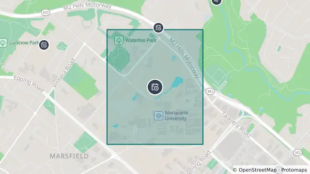 Map of Planned Power Outage — Macquarie Park, Marsfield and nearby items