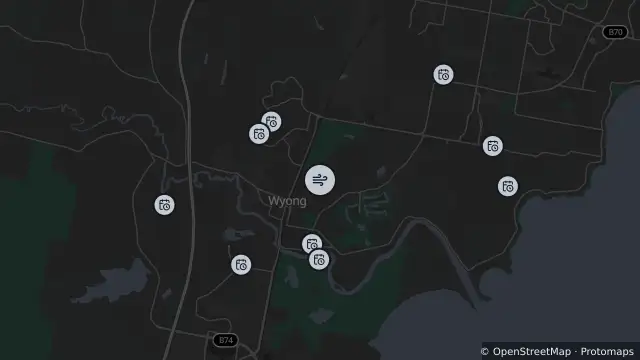Map of Air Quality — Wyong and nearby items