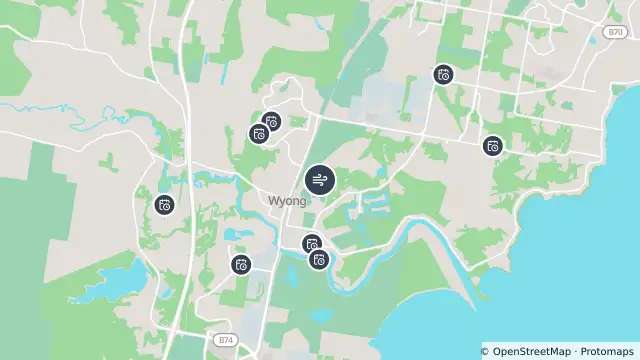 Map of Air Quality — Wyong and nearby items