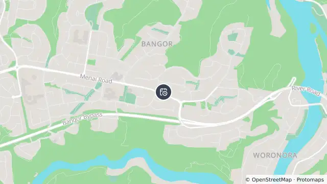 Map of Planned Power Outage — Bangor and nearby items