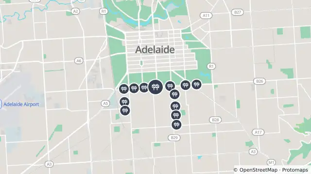 Map of Miscellaneous Works — Greenhill Road, Unley and nearby items