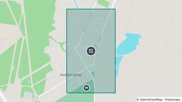 Map of Planned Power Outage — Cliftleigh, Heddon Greta and nearby items