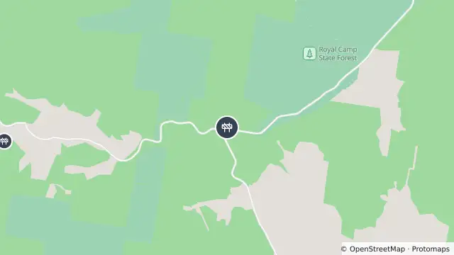 Map of Scheduled Roadwork — Busbys Flat Road, Busbys Flat and nearby items