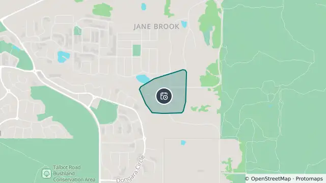 Map of Planned Power Outage — Jane Brook and nearby items