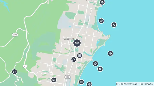 Map of Scheduled Roadwork — Railway Street, Corrimal and nearby items