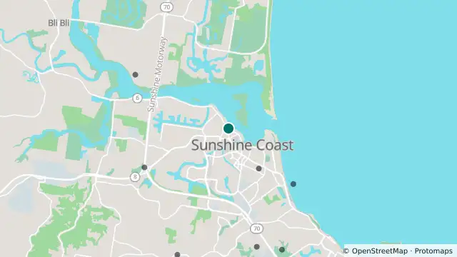 Map of Maroochydore - Duporth Avenue & Beach Road - North and nearby items