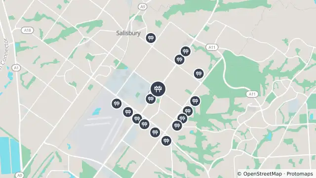 Map of Mowing — Main North Road, Brahma Lodge and nearby items