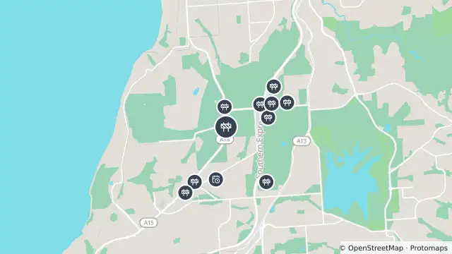 Map of Mowing — Lonsdale Road, Hallett Cove and nearby items