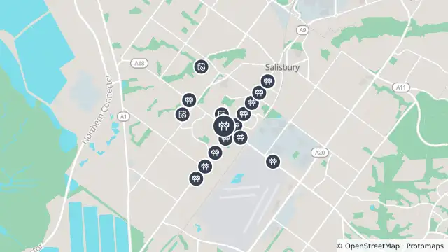Map of Mowing — Kings Road, Salisbury Downs and nearby items