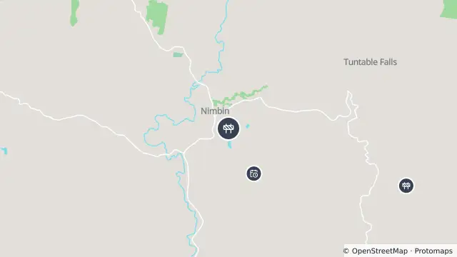 Map of Scheduled Roadwork — Neem Road, Nimbin and nearby items
