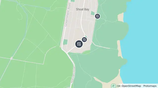 Map of Planned Power Outage — Shoal Bay and nearby items