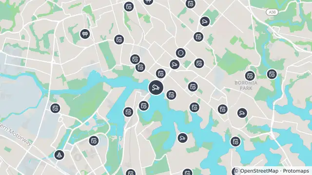 Map of Concord Road (Ryde) and nearby items