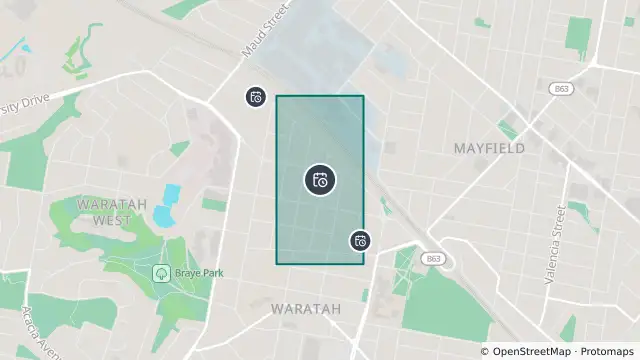 Map of Planned Power Outage — Waratah and nearby items