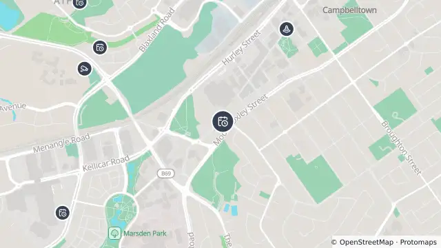 Map of Planned Power Outage — Campbelltown and nearby items