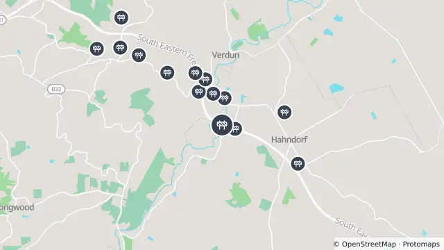 Map of Mowing — South Eastern Freeway, Bridgewater and nearby items