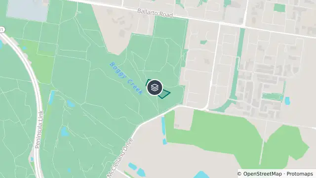 Map of Burn Area — Carrum Downs - Boggy Creek Track and nearby items