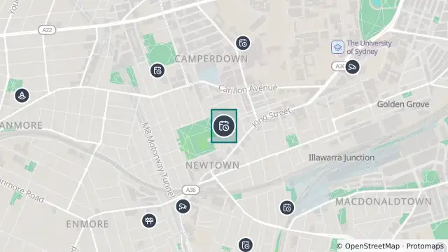 Map of Planned Power Outage — Newtown and nearby items