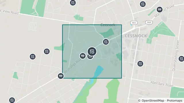 Map of Planned Power Outage — Cessnock and nearby items