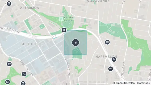 Map of Planned Power Outage — Naremburn and nearby items